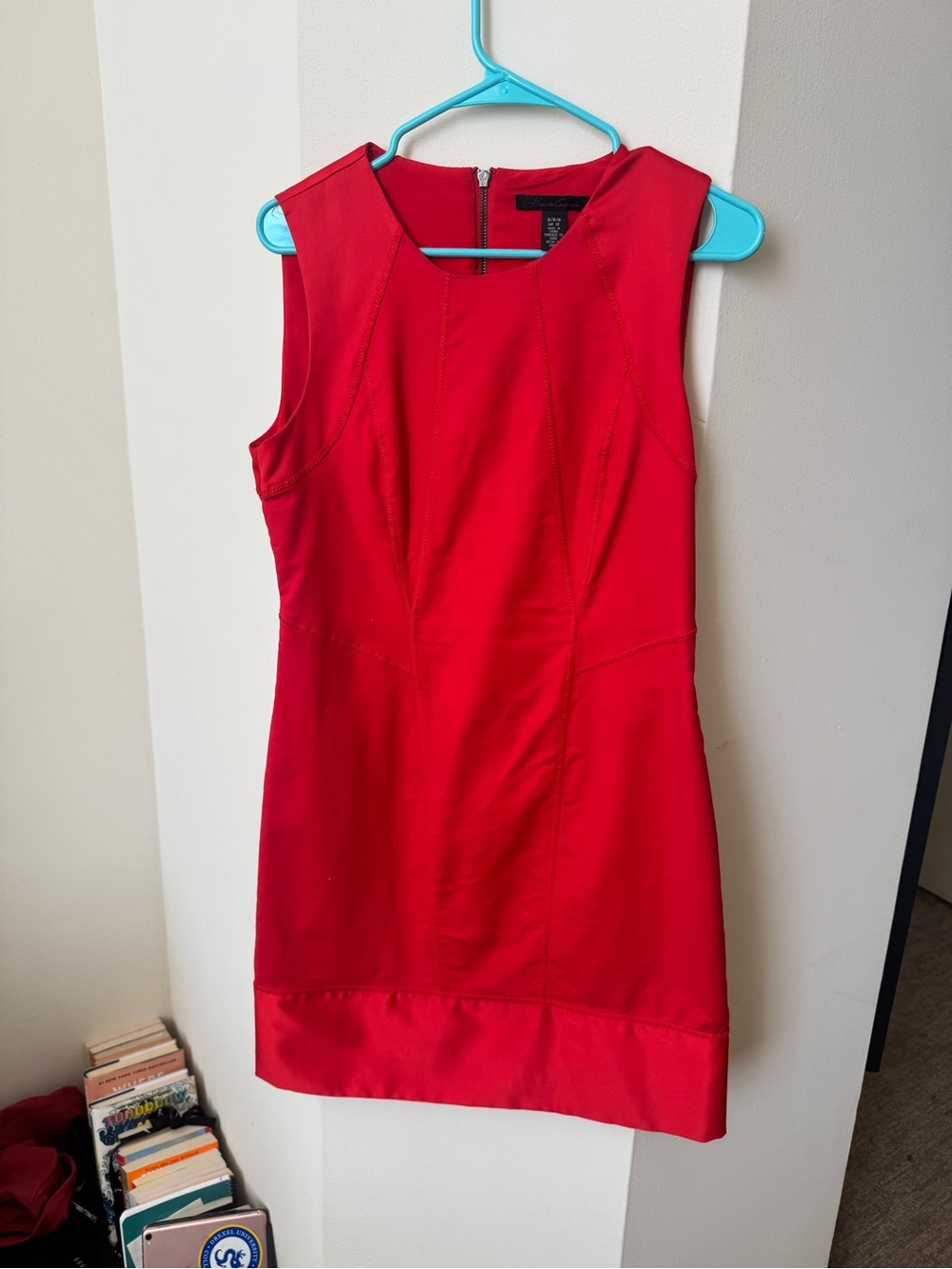 Kenneth Cole Red Sleeveless Sheath Dress